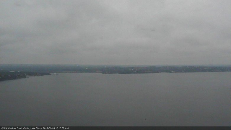 Lake Travis webcam, February 9, 2019 9:15 AM CT