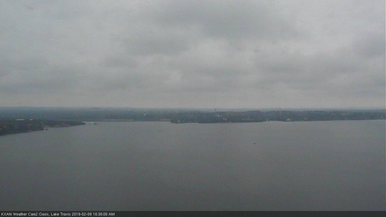 Lake Travis webcam, February 9, 2019 9:40 AM CT