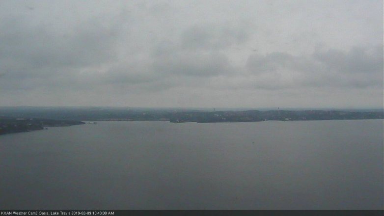 Lake Travis webcam, February 9, 2019 9:45 AM CT