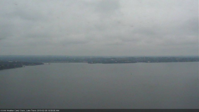 Lake Travis webcam, February 9, 2019 10:00 AM CT