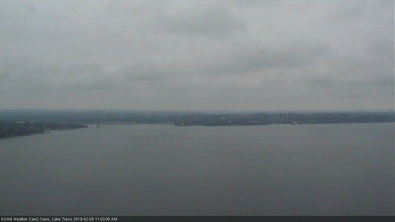 Lake Travis webcam, February 9, 2019 10:05 AM CT
