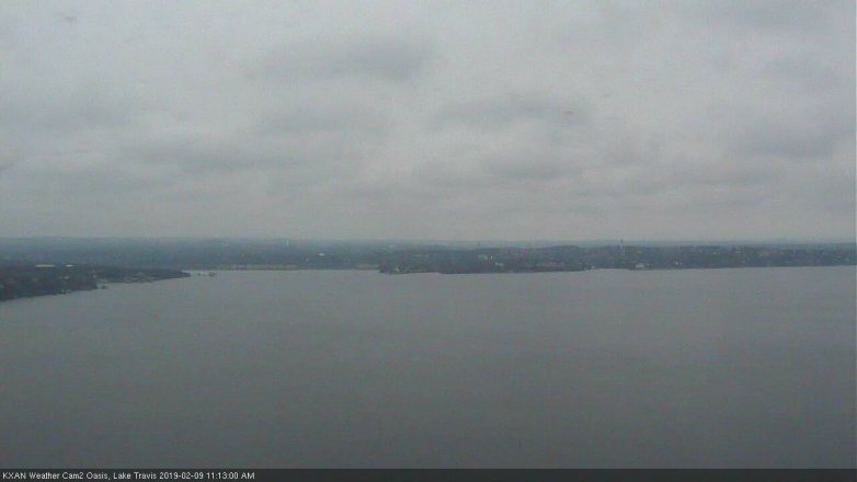 Lake Travis webcam, February 9, 2019 10:15 AM CT