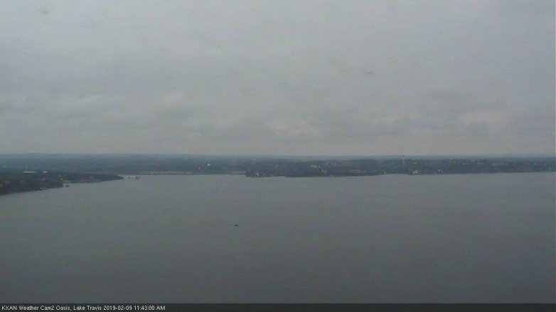 Lake Travis webcam, February 9, 2019 10:45 AM CT