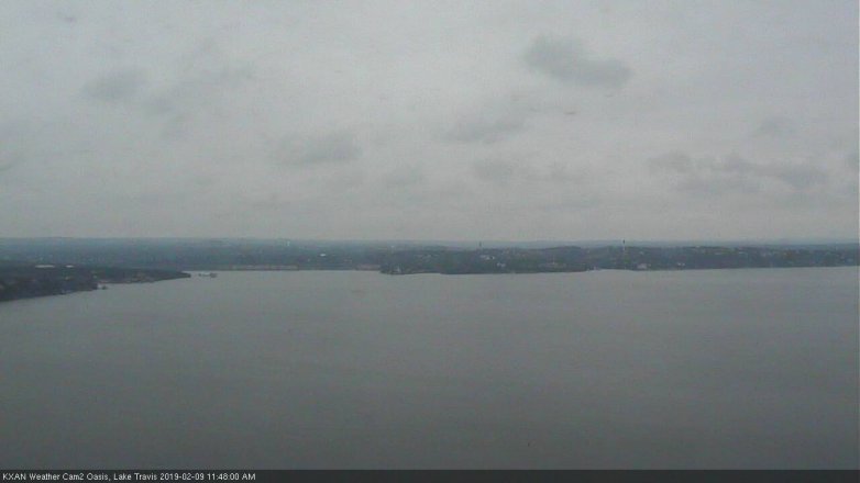 Lake Travis webcam, February 9, 2019 10:50 AM CT