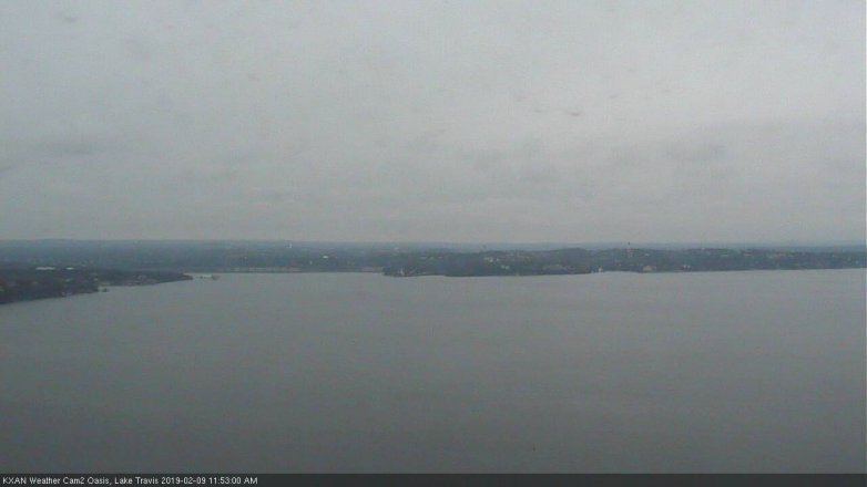 Lake Travis webcam, February 9, 2019 10:55 AM CT