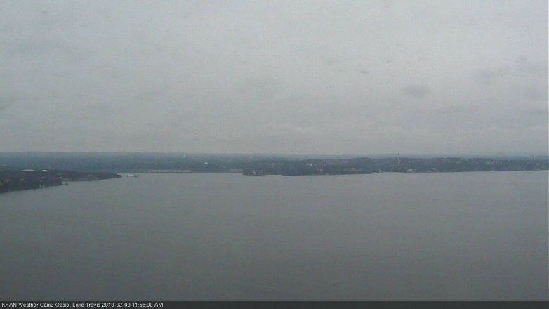 Lake Travis webcam, February 9, 2019 11:00 AM CT