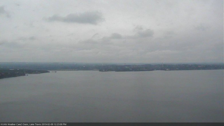 Lake Travis webcam, February 9, 2019 11:25 AM CT