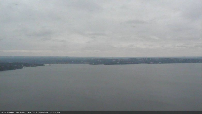 Lake Travis webcam, February 9, 2019 11:55 AM CT
