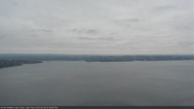 Lake Travis webcam, February 9, 2019 12:10 PM CT