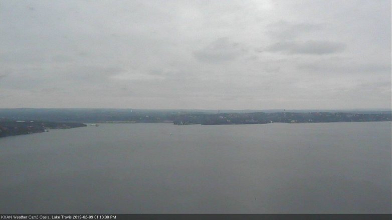 Lake Travis webcam, February 9, 2019 12:15 PM CT