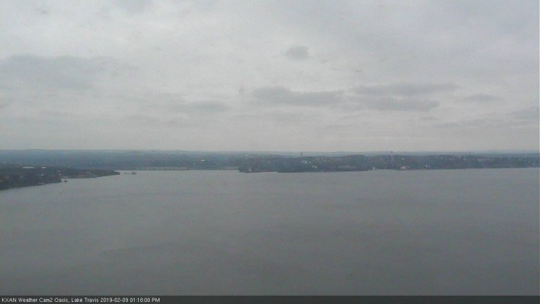 Lake Travis webcam, February 9, 2019 12:20 PM CT