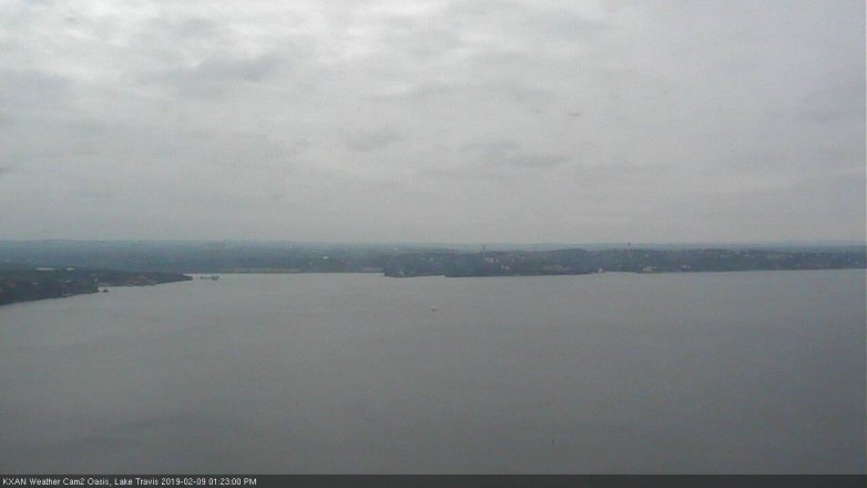 Lake Travis webcam, February 9, 2019 12:25 PM CT