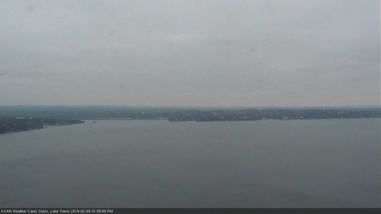 Lake Travis webcam, February 9, 2019 1:00 PM CT
