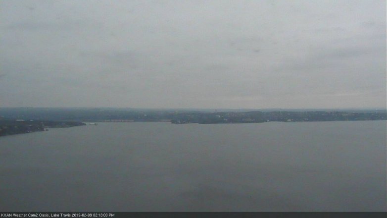 Lake Travis webcam, February 9, 2019 1:15 PM CT