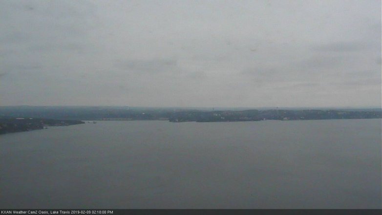Lake Travis webcam, February 9, 2019 1:20 PM CT