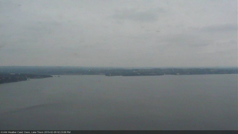 Lake Travis webcam, February 9, 2019 1:25 PM CT
