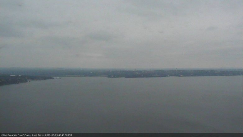 Lake Travis webcam, February 9, 2019 1:50 PM CT