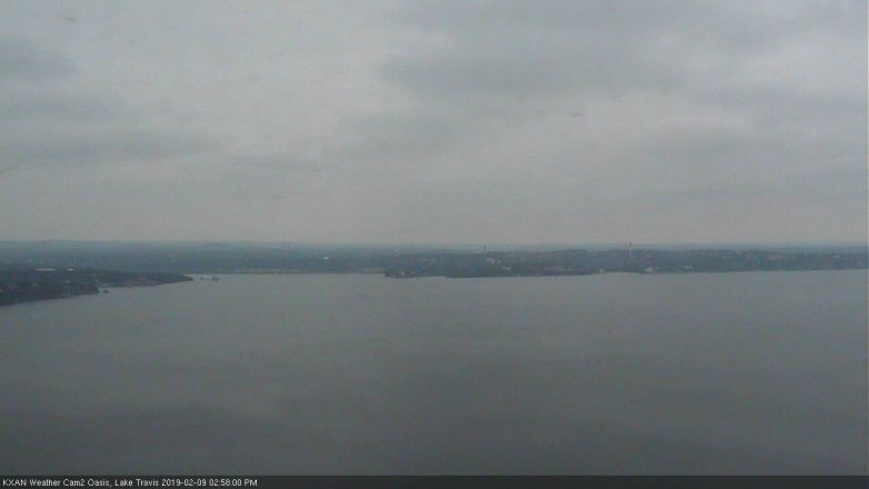 Lake Travis webcam, February 9, 2019 2:00 PM CT