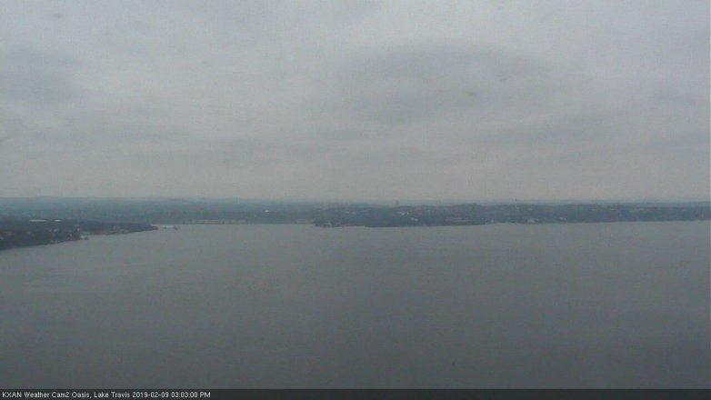 Lake Travis webcam, February 9, 2019 2:05 PM CT
