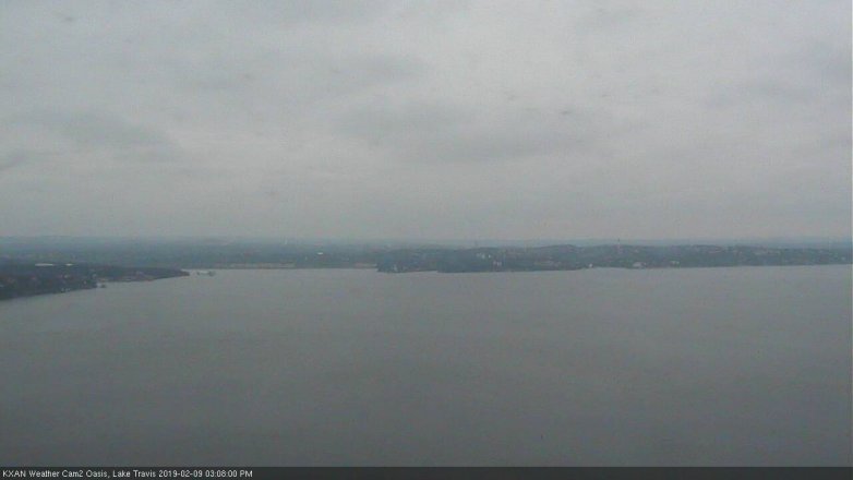 Lake Travis webcam, February 9, 2019 2:10 PM CT