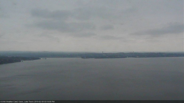 Lake Travis webcam, February 9, 2019 2:20 PM CT