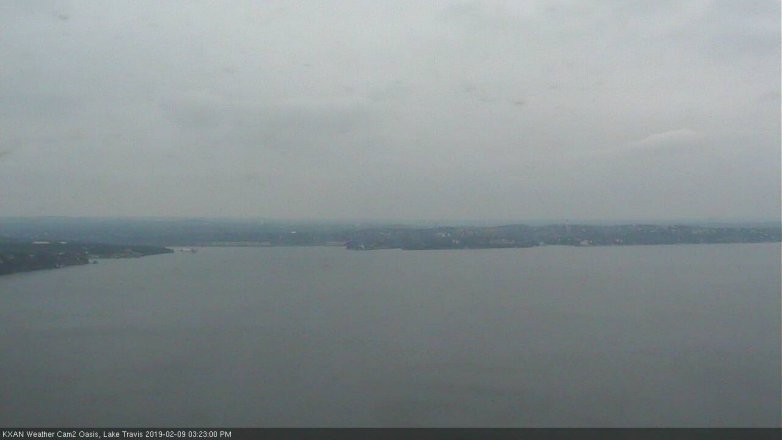 Lake Travis webcam, February 9, 2019 2:25 PM CT