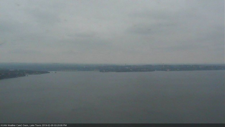 Lake Travis webcam, February 9, 2019 2:30 PM CT
