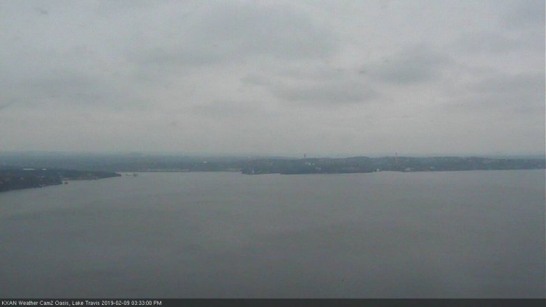 Lake Travis webcam, February 9, 2019 2:35 PM CT