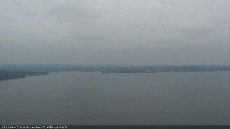 Lake Travis webcam, February 9, 2019 2:40 PM CT