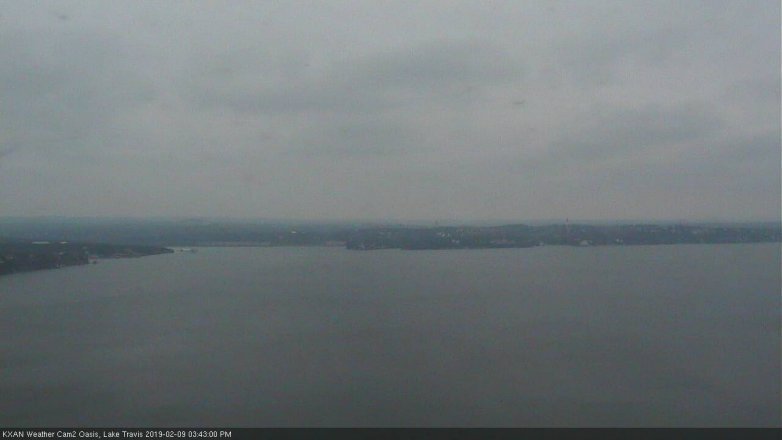 Lake Travis webcam, February 9, 2019 2:45 PM CT