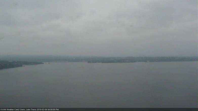 Lake Travis webcam, February 9, 2019 3:10 PM CT