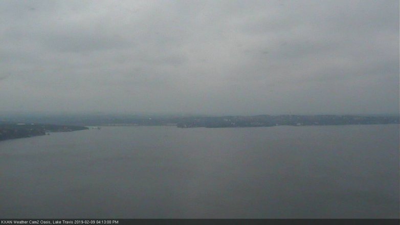 Lake Travis webcam, February 9, 2019 3:15 PM CT