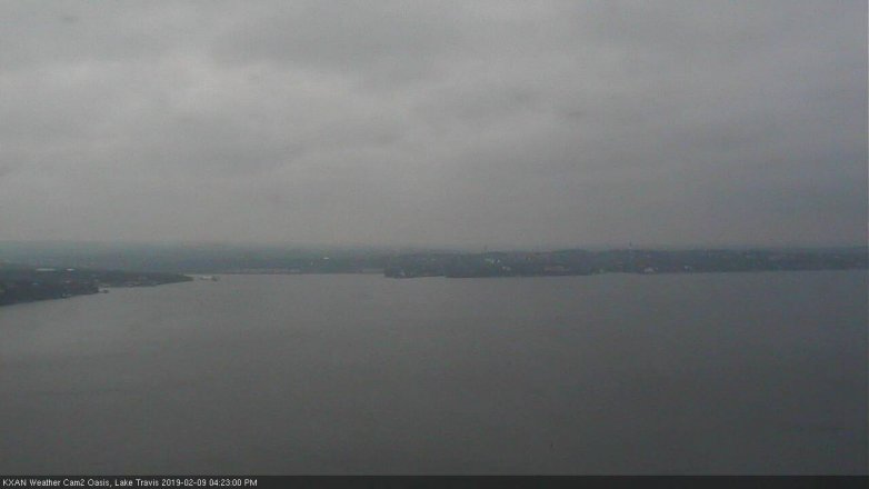 Lake Travis webcam, February 9, 2019 3:25 PM CT