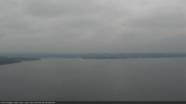 Lake Travis webcam, February 9, 2019 3:35 PM CT