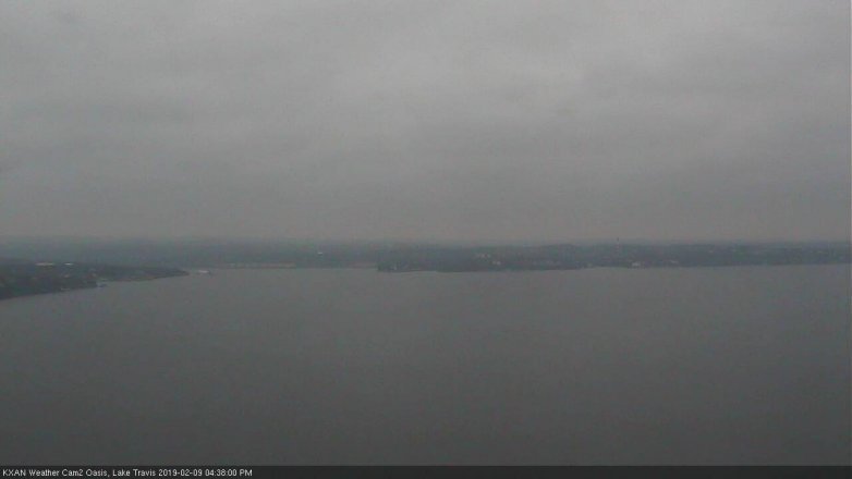 Lake Travis webcam, February 9, 2019 3:40 PM CT