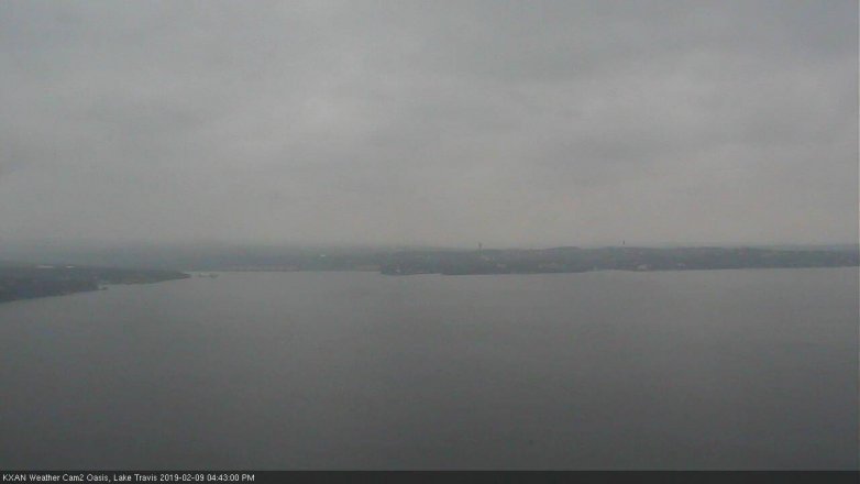 Lake Travis webcam, February 9, 2019 3:45 PM CT