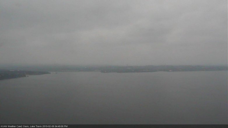 Lake Travis webcam, February 9, 2019 3:50 PM CT