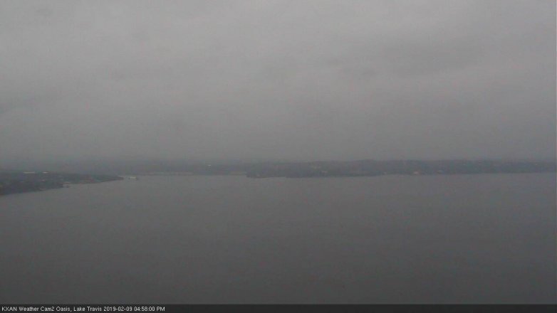 Lake Travis webcam, February 9, 2019 4:00 PM CT