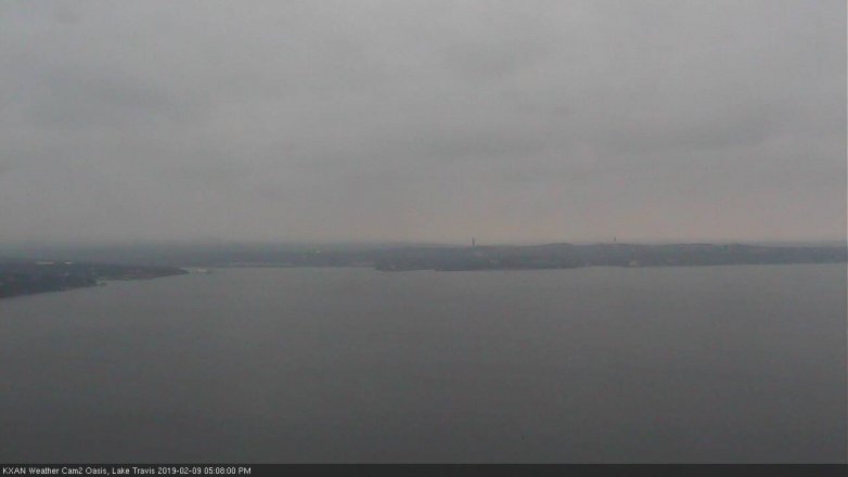 Lake Travis webcam, February 9, 2019 4:10 PM CT