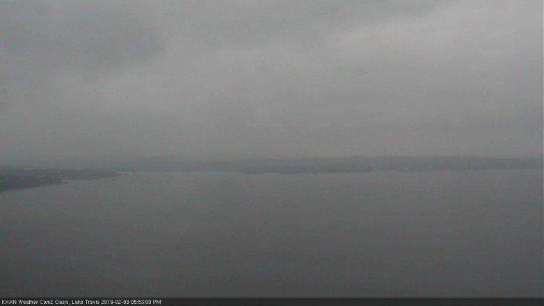 Lake Travis webcam, February 9, 2019 4:55 PM CT