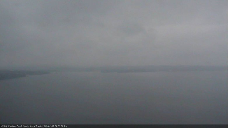 Lake Travis webcam, February 9, 2019 5:05 PM CT