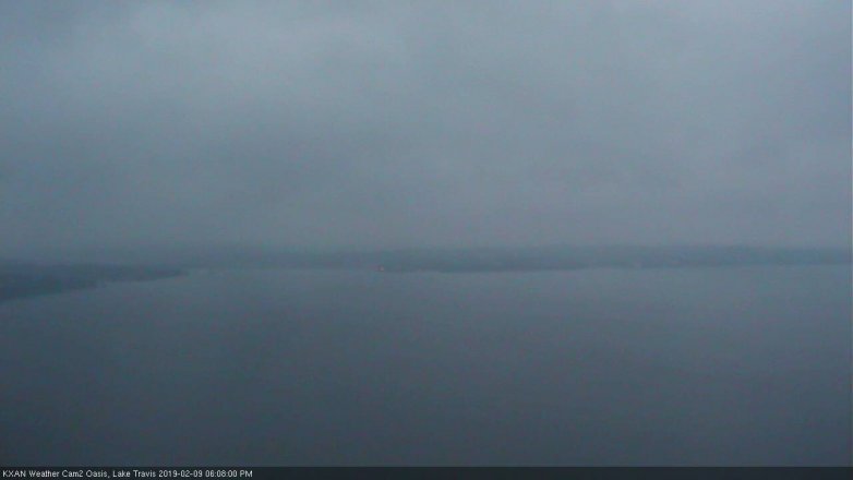 Lake Travis webcam, February 9, 2019 5:10 PM CT