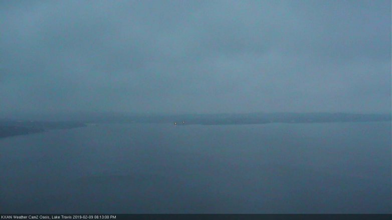 Lake Travis webcam, February 9, 2019 5:15 PM CT