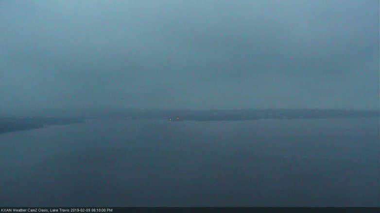 Lake Travis webcam, February 9, 2019 5:20 PM CT