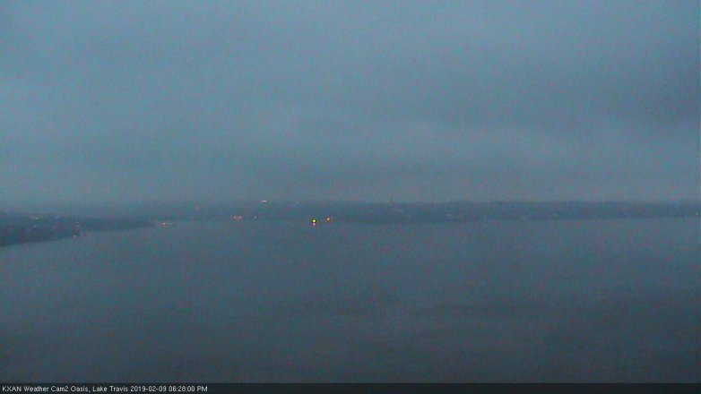 Lake Travis webcam, February 9, 2019 5:30 PM CT