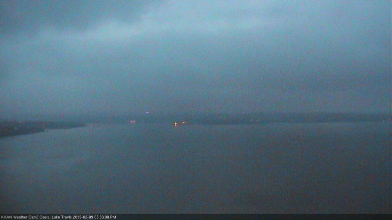 Lake Travis webcam, February 9, 2019 5:35 PM CT