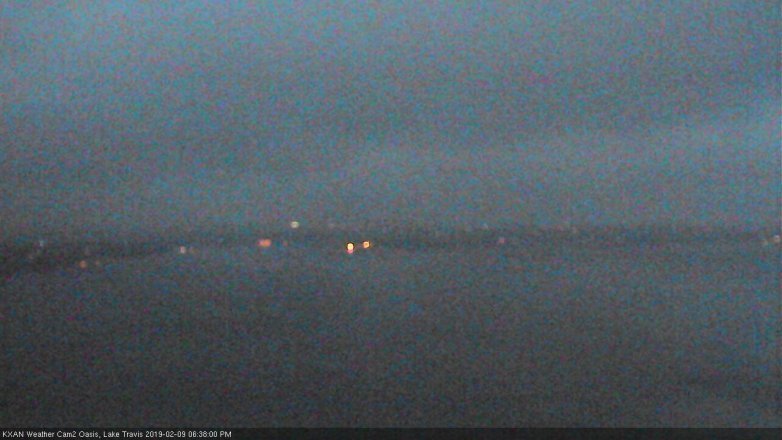 Lake Travis webcam, February 9, 2019 5:40 PM CT