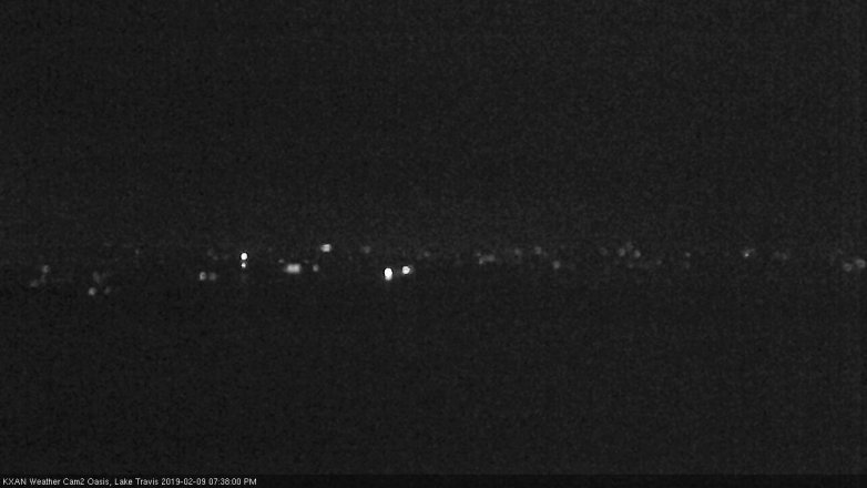 Lake Travis webcam, February 9, 2019 6:40 PM CT
