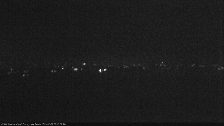 Lake Travis webcam, February 9, 2019 6:45 PM CT