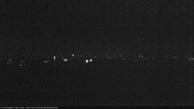 Lake Travis webcam, February 9, 2019 7:05 PM CT